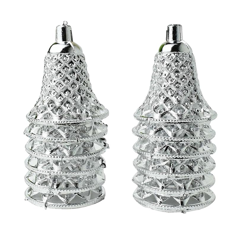 Silver Hanging Bells 2.5" (Pack of 48)